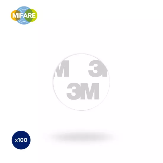 MIFARE® 1K Plastic Sticker 15mm Round - Pack of 100​