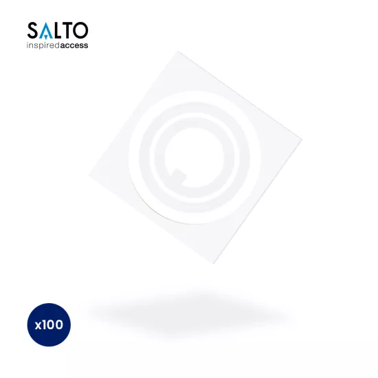 Salto PSM01K-100 1K MIFARE® 27mm White Round Stickers - Pack of 100