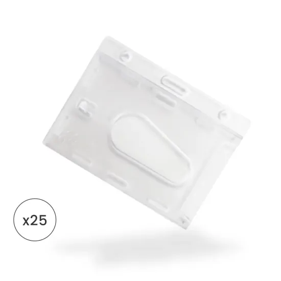 Enclosed Crystal Card Holder (Pack of 25)
