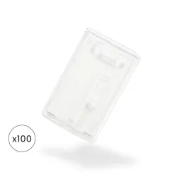 Enclosed Crystal Card Holder with Slide Bar (Pack of 100) Enclosed Crystal Card Holder with Slide Bar (Pack of 100)