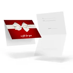 Red Cream Bow Gift Card Holders (Pack of 100) Red Cream Bow Gift Card Holders (Pack of 100)