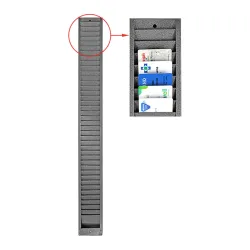 Metal Badge Rack - Holds 40 Cards Metal Badge Rack - Holds 40 Cards