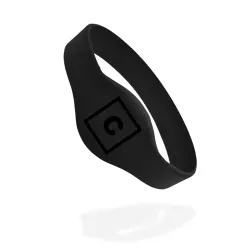 Black Wristband with 1K Chip  Black Wristband with 1K Chip