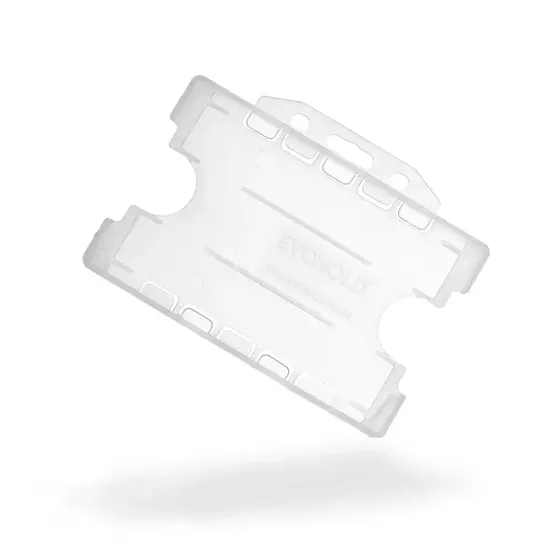 Evohold Antimicrobial Open-Faced Card Holders Landscape Double Sided (Pack of 100)