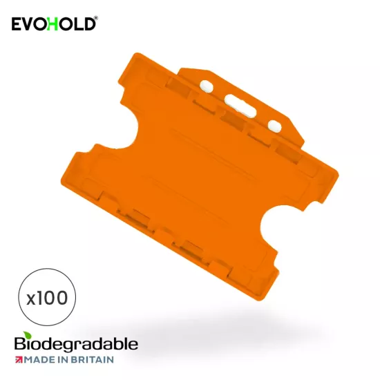 Evohold Open-Faced Landscape Double-Sided Biodegradable Card Holders (Pack of 100)