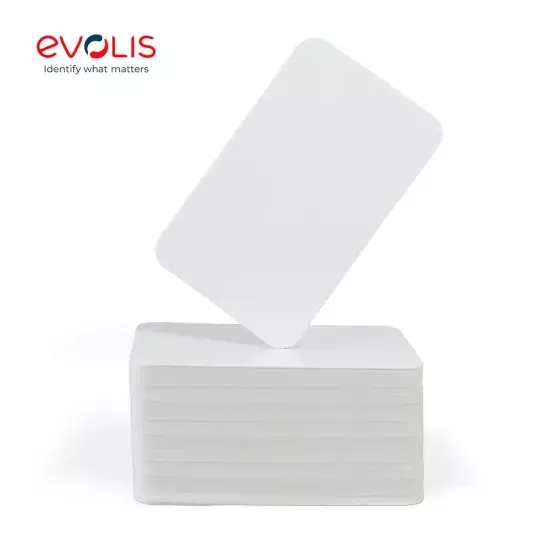 Evolis C4001 Blank White PVC Cards 760 Micron (Pack of 500)