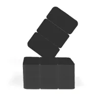 Evolis Matte Black PVC 3TAG Cards (Pack of 100)