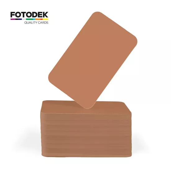 FOTODEK® Solid Core Ancient Bronze PVC Cards (Pack of 100)