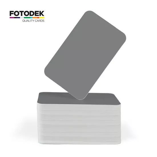 FOTODEK® White Core Aviator Matte PVC Cards (Pack of 100)