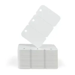 FOTODEK® Blank White PVC 3 Up Key Tag Snap Cards (Pack of 100) FOTODEK® Blank White PVC 3 Up Key Tag Snap Cards (Pack of 100)