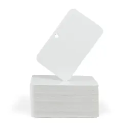 FOTODEK® Biodegradable Blank White Cards Landscape Hole Punch (Pack of 100) FOTODEK® Biodegradable Blank White Cards Landscape Hole Punch (Pack of 100)