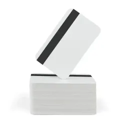 FOTODEK® PVC Plain White Cards with Hi-Co Magstripe 4000 OE (Pack of 100) FOTODEK® PVC Plain White Cards with Hi-Co Magstripe 4000 OE (Pack of 100)