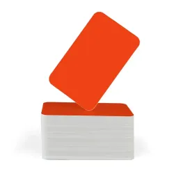 FOTODEK® White Core Burnt Orange PVC Cards (Pack of 100) FOTODEK® White Core Burnt Orange PVC Cards (Pack of 100)