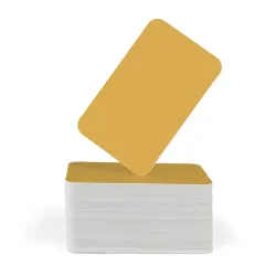 FOTODEK® White Core Champagne Gold PVC Cards (Pack of 100) FOTODEK® White Core Champagne Gold PVC Cards (Pack of 100)