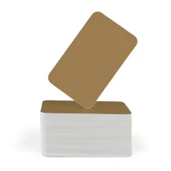 FOTODEK® White Core Crown Gold PVC Cards (Pack of 100) FOTODEK® White Core Crown Gold PVC Cards (Pack of 100)