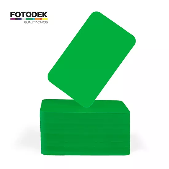 FOTODEK® Solid Core Emerald PVC Cards (Pack of 100)