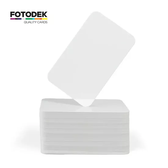 FOTODEK® Solid Core Frosted Glass PVC Cards (Pack of 100)