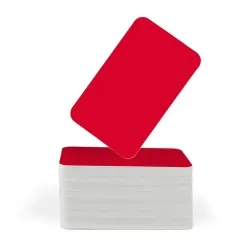 FOTODEK® White Core Parade Red PVC Cards (Pack of 100) FOTODEK® White Core Parade Red PVC Cards (Pack of 100)