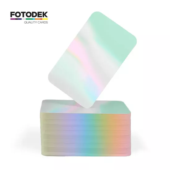 FOTODEK® Solid Core Spectrum Holo PVC Cards (Pack of 100)
