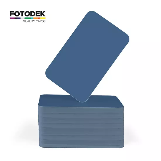 FOTODEK® Solid Core Twilight Blue PVC Cards (Pack of 100)