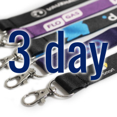 Dye Sublimation Lanyards Express Service 3 Day Delivery