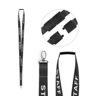 15mm Pre-Printed STAFF Lanyard with Metal Lobster Clip (Pack of 100) 15mm Pre-Printed STAFF Lanyard with Metal Lobster Clip (Pack of 100)