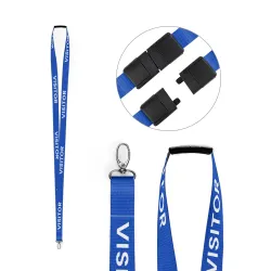 15mm Pre-Printed VISITOR Lanyard with Metal Lobster Clip (Pack of 100) 15mm Pre-Printed VISITOR Lanyard with Metal Lobster Clip (Pack of 100)