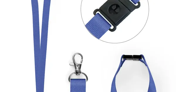 Buy ID Card It 10 ID Card Pass Badge Holder Neck Strap Safety Breakaway Lanyard For Id Badge Holders Blue Metal Clip - View #2