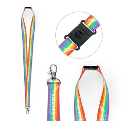 Personalised Rainbow Lanyards Personalised Rainbow Lanyards