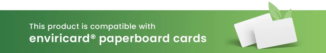 This product is compatible with enviricard paperboard cards