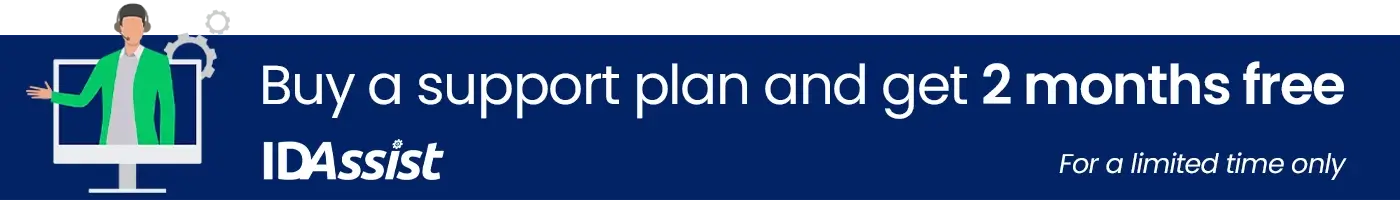 Buy an IDAssist support plan and get 2 months free