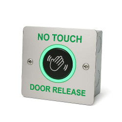 ICS Flush mount stainless steel infra-red touch-free exit button - DOOR RELEASE - DRB-IR ICS Flush mount stainless steel infra-red touch-free exit button - DOOR RELEASE - DRB-IR