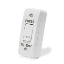 ICS Surface Mount White Plastic Narrow Style Exit Switch - PRESS TO EXIT - EX3-PTE ICS Surface Mount White Plastic Narrow Style Exit Switch - PRESS TO EXIT - EX3-PTE