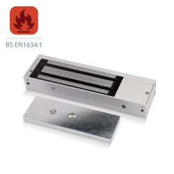 ICS Standard Surface Maglock, Monitored with Door Status, 1200lbs HF, 12/24V DC - FIRE RATED - FR-U10020DSU ICS Standard Surface Maglock, Monitored with Door Status, 1200lbs HF, 12/24V DC - FIRE RATED - FR-U10020DSU