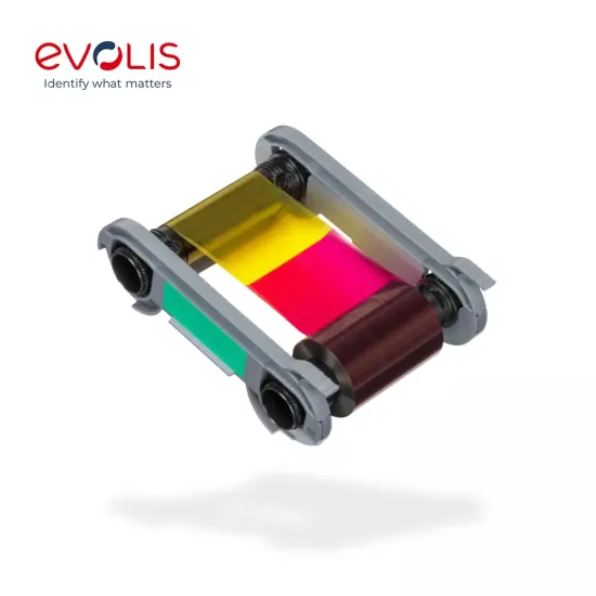 Evolis R7H206NAAA YMCKO-KO Half Panel Colour Ribbon (250 Prints)