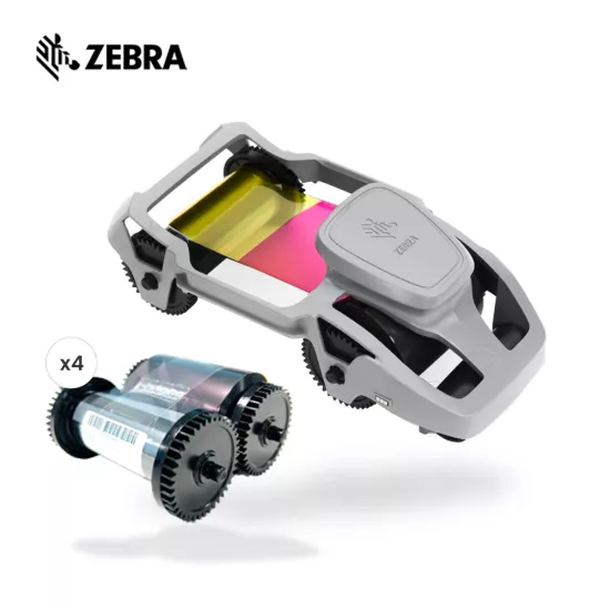 Zebra YMCKO Multipack Ribbons and Refillable Cartridge (800300-254EM)