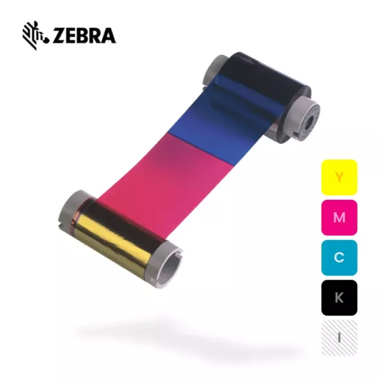 Zebra ZXP Series 8/9 YMCKI Printer Ribbon with Inhibitor Panel
