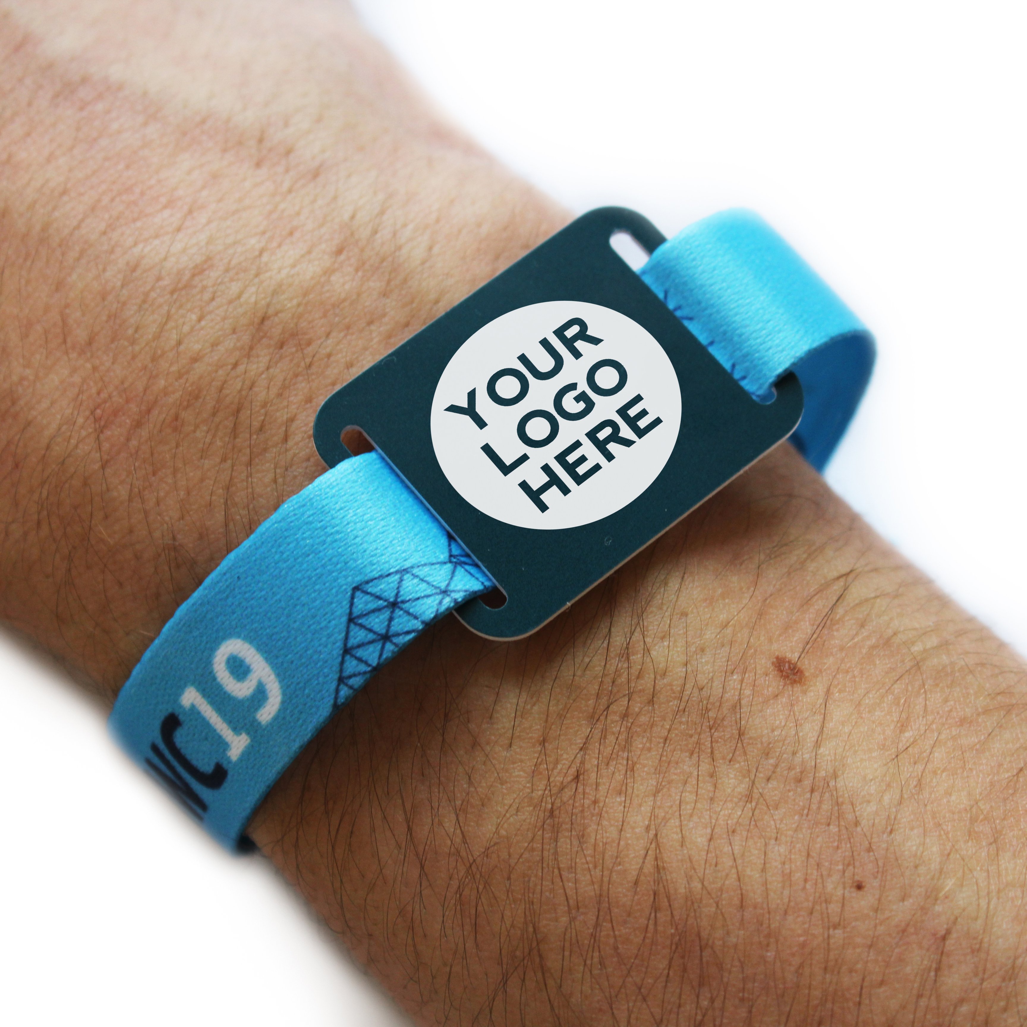Branded woven wristbands for events