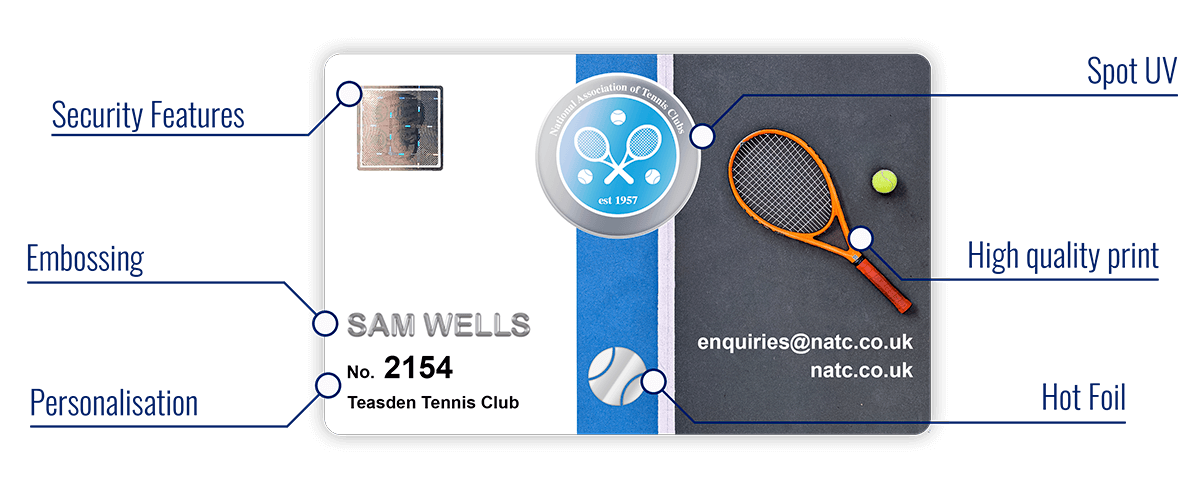  Tennis Club Card Design 