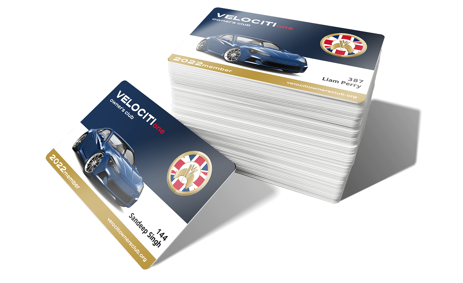  Velociti Membership Card Stack 