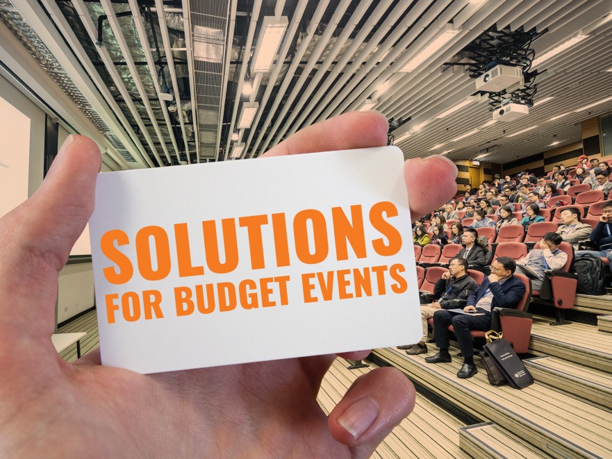 Low-cost solutions for budget events