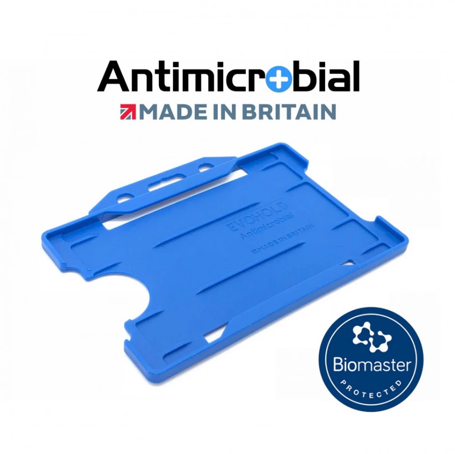 Blue antimicrobial cardholder