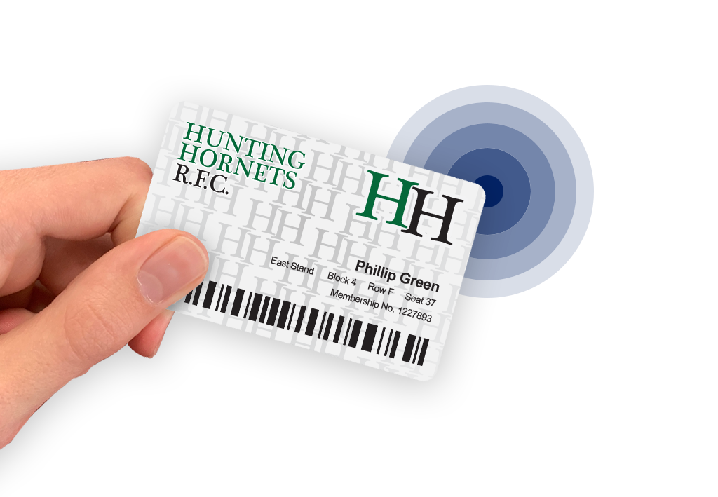 Printed season ticket with contactless technology