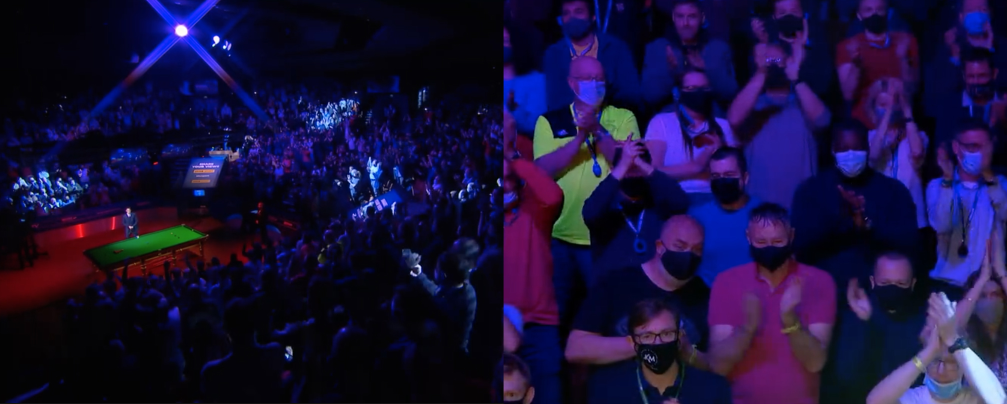 Indoor spectators returned for the 2021 Snooker World Championship