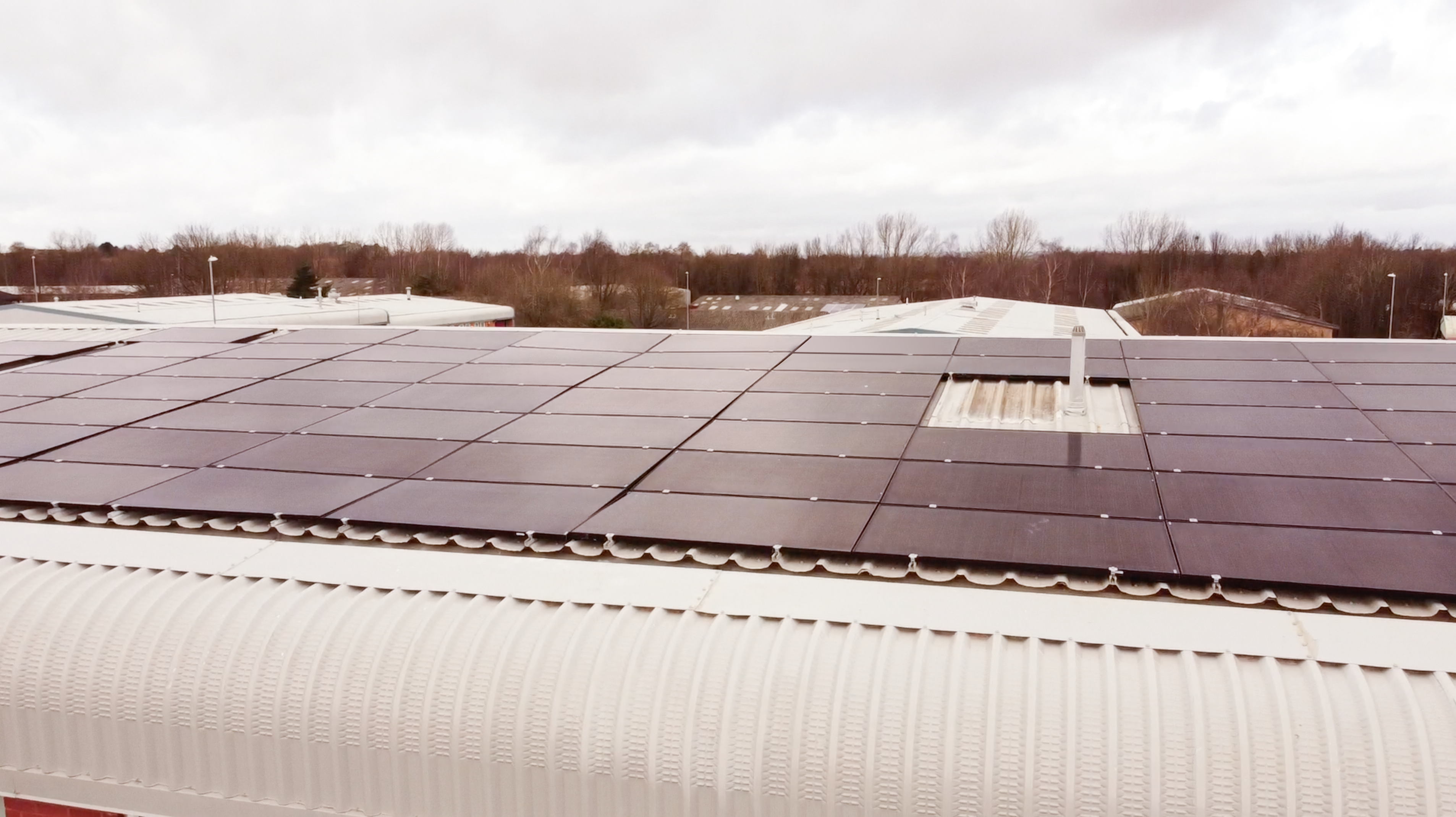  Close up of ID Card Centre's solar panel 