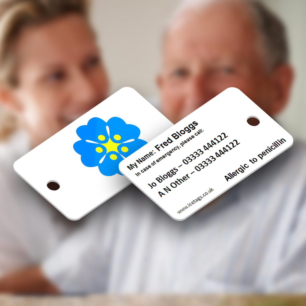 Forget Me Not ICEtags can help to identify lost or confused dementia patients