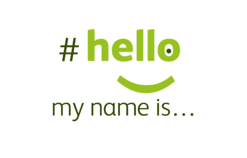 #hellomynameis campaign logo